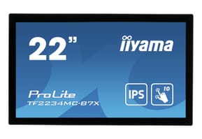 iiyama ProLite TF2234MC-B7X écran plat de PC 54,6 cm (21.5") 1920 x 1080 pixels Full HD LED Écran tactile Multi-utilisateur