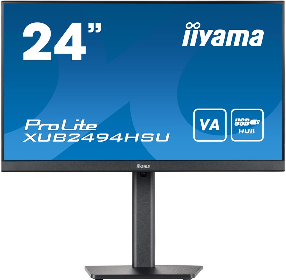 iiyama ProLite XUB2494HSU-B2 écran plat de PC 60,5 cm (23.8") 1920 x 1080 pixels Full HD LED Noir (XUB2494HSU-B2) — image 1