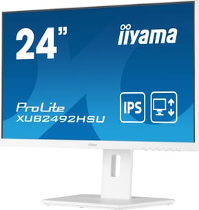 iiyama ProLite XUB2492HSU-W5 LED display 61 cm (24") 1920 x 1080 pixels Full HD Blanc (XUB2492HSU-W5) — image 2