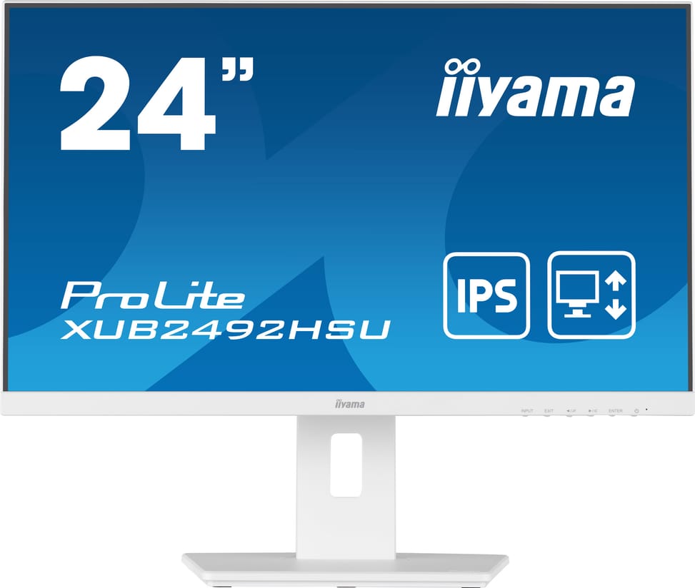 iiyama ProLite XUB2492HSU-W5 LED display 61 cm (24") 1920 x 1080 pixels Full HD Blanc (XUB2492HSU-W5) — image 3