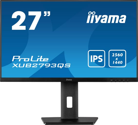 iiyama ProLite XUB2793QS-B1 écran plat de PC 68,6 cm (27") 2560 x 1440 pixels Wide Quad HD LED Noir (XUB2793QS-B1)