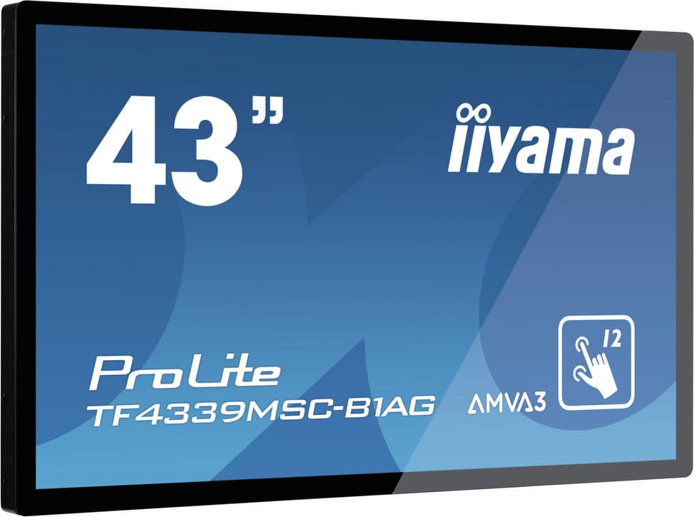 iiyama ProLite TF4339MSC-B1AG écran plat de PC 109,2 cm (43") 1920 x 1080 pixels Full HD LED Écran tactile Multi-utilisateur — image 3