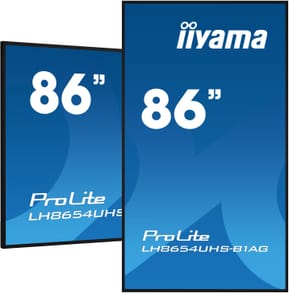 iiyama ProLite To Be Updated écran plat de PC 2,17 m (85.6") 3840 x 2160 pixels 4K Ultra HD LED Noir (LH8654UHS-B1AG) — image 2