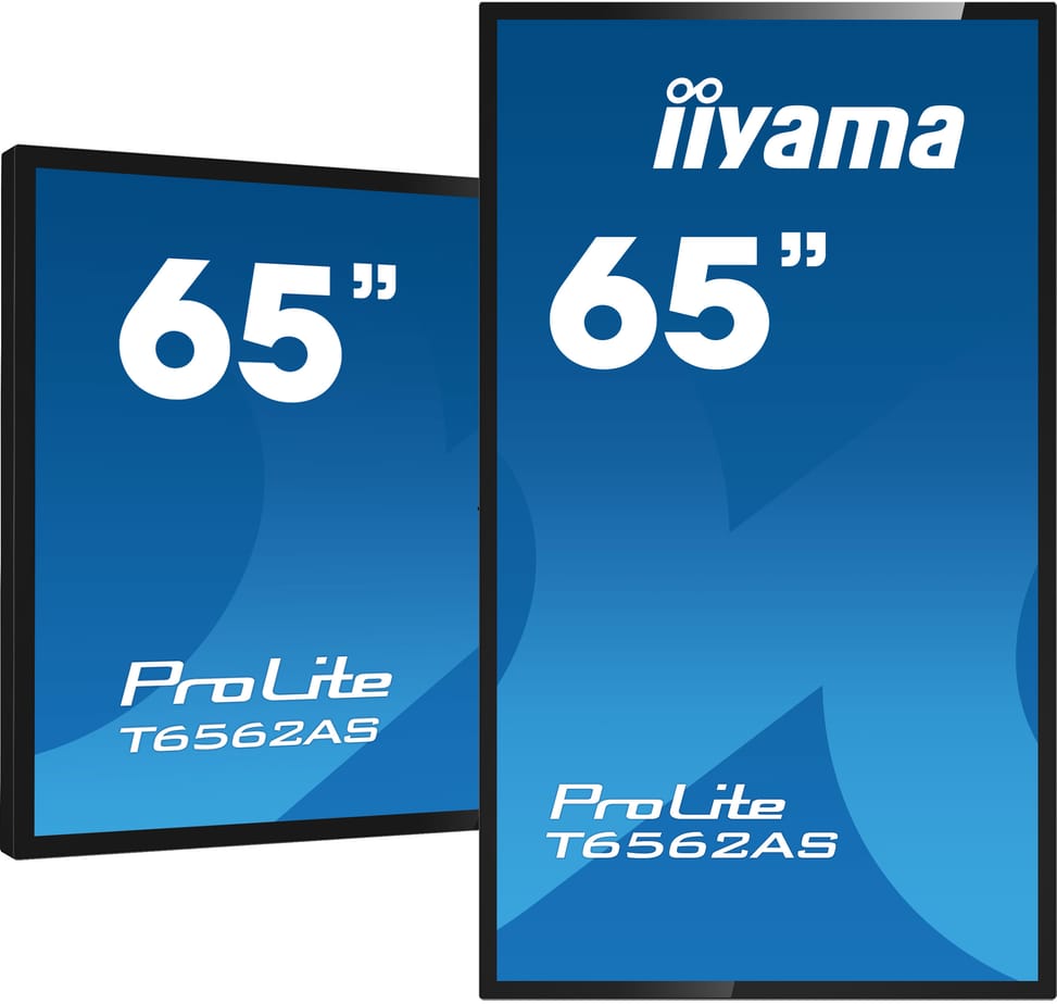 iiyama T6562AS-B1 affichage de messages Écran plat interactif 163,8 cm (64.5") IPS 500 cd/m² 4K Ultra HD Noir Écran tactile — image 4