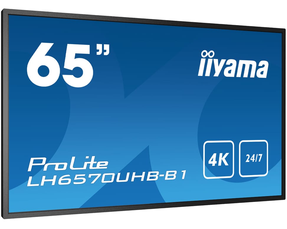 iiyama LH6570UHB-B1 affichage de messages Panneau plat de signalisation numérique 163,8 cm (64.5") VA 700 cd/m² 4K Ultra HD — image 3