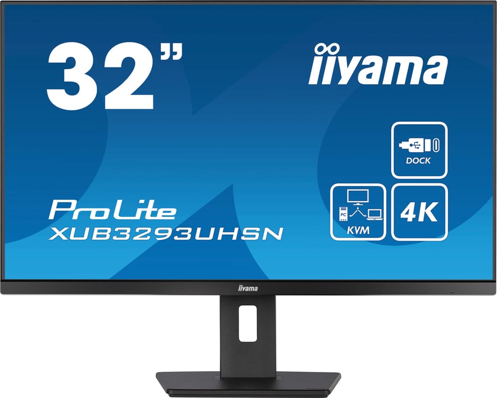 iiyama ProLite XUB3293UHSN-B5 écran plat de PC 80 cm (31.5") 3840 x 2160 pixels 4K Ultra HD LCD Noir (XUB3293UHSN-B5) — image 1