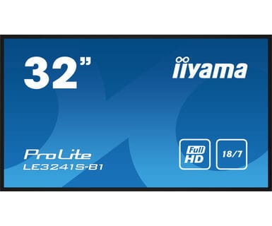 iiyama LE3241S-B1 affichage de messages Panneau plat de signalisation numérique 80 cm (31.5") 350 cd/m² Full HD Noir 18/7