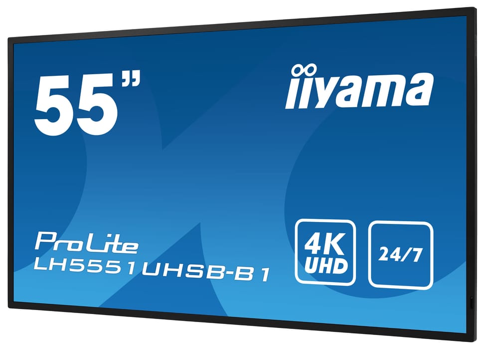 iiyama LH5551UHSB-B1 affichage de messages Écran plat interactif 137,2 cm (54") IPS 800 cd/m² 4K Ultra HD Noir 24/7 — image 7