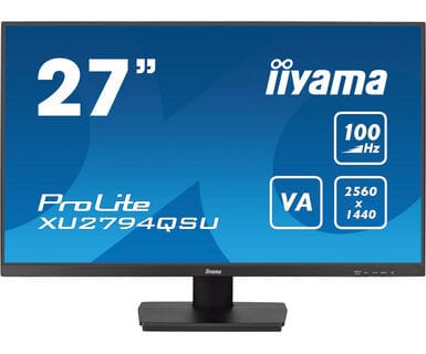 iiyama ProLite XU2794QSU-B6 écran plat de PC 68,6 cm (27") 2560 x 1440 pixels Wide Quad HD LCD Noir (XU2794QSU-B6) — image 1