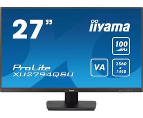 iiyama ProLite XU2794QSU-B6 écran plat de PC 68,6 cm (27") 2560 x 1440 pixels Wide Quad HD LCD Noir (XU2794QSU-B6)