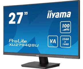 iiyama ProLite XU2794QSU-B6 écran plat de PC 68,6 cm (27") 2560 x 1440 pixels Wide Quad HD LCD Noir (XU2794QSU-B6) — image 4