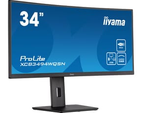iiyama ProLite XCB3494WQSN-B5 LED display 86,4 cm (34") 3440 x 1440 pixels UltraWide Quad HD Noir (XCB3494WQSN-B5)