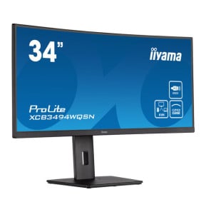 iiyama ProLite XCB3494WQSN-B5 LED display 86,4 cm (34") 3440 x 1440 pixels UltraWide Quad HD Noir (XCB3494WQSN-B5)