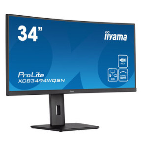 iiyama ProLite XCB3494WQSN-B5 LED display 86,4 cm (34") 3440 x 1440 pixels UltraWide Quad HD Noir (XCB3494WQSN-B5)