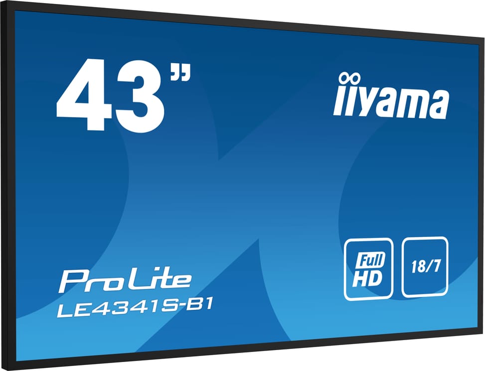 iiyama LE4341S-B1 affichage de messages Panneau plat de signalisation numérique 108 cm (42.5") LCD 350 cd/m² Full HD Noir 18/7 — image 2