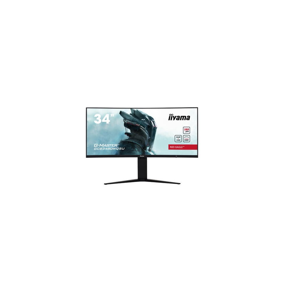 iiyama G-MASTER GCB3480WQSU-B1 écran plat de PC 86,4 cm (34") 3440 x 1440 pixels UltraWide Quad HD LCD Noir (GCB3480WQSU-B1)