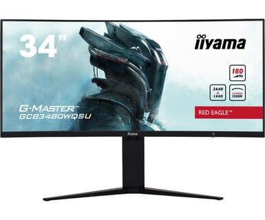 iiyama G-MASTER GCB3480WQSU-B1 écran plat de PC 86,4 cm (34") 3440 x 1440 pixels UltraWide Quad HD LCD Noir (GCB3480WQSU-B1)