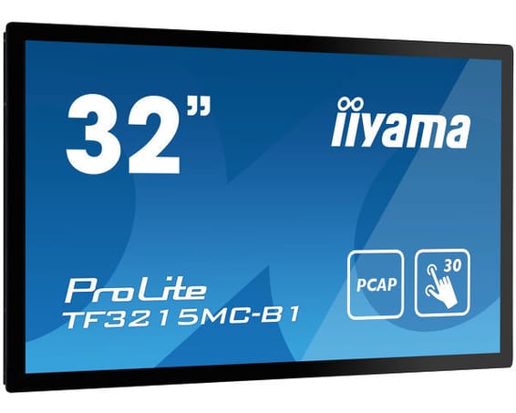 iiyama ProLite TF3215MC-B1 écran plat de PC 81,3 cm (32") 1920 x 1080 pixels Full HD LED Écran tactile Kiosque Noir