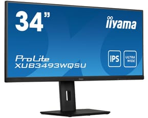 iiyama ProLite XUB3493WQSU-B5 écran plat de PC 86,4 cm (34") 3440 x 1440 pixels UltraWide Quad HD LED Noir (XUB3493WQSU-B5)
