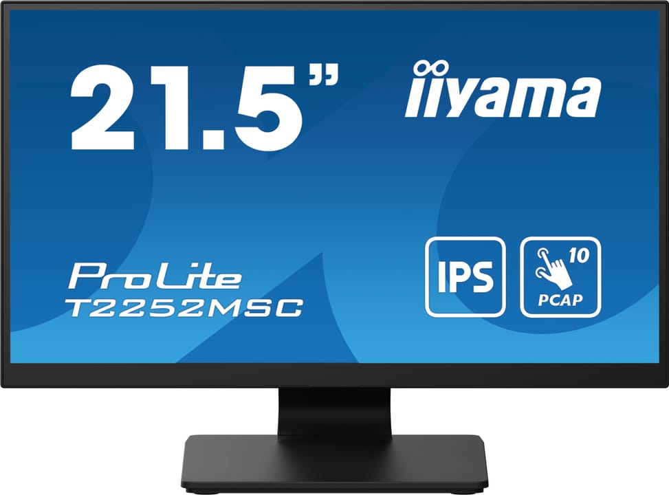 iiyama ProLite T2252MSC-B2 écran plat de PC 54,6 cm (21.5") 1920 x 1080 pixels Full HD LCD Écran tactile Noir (T2252MSC-B2) — image 1