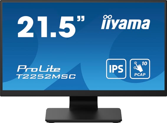 iiyama ProLite T2252MSC-B2 écran plat de PC 54,6 cm (21.5") 1920 x 1080 pixels Full HD LCD Écran tactile Noir (T2252MSC-B2)