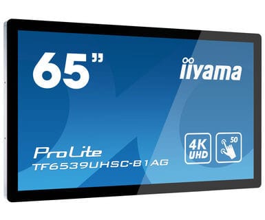iiyama TF6539UHSC-B1AG affichage de messages Écran plat interactif 165,1 cm (65") LCD 500 cd/m² 4K Ultra HD Noir Écran tactile — image 3