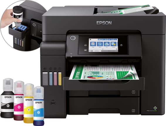 Epson EcoTank ET-5850 Jet d'encre A4 4800 x 1200 DPI 32 ppm Wifi EcoTank ET-5850 (C11CJ29401)