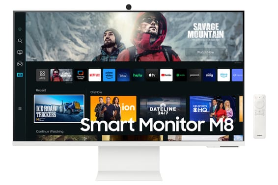 Samsung Smart Monitor M8 S32CM801UU écran plat de PC 81,3 cm (32") 3840 x 2160 pixels 4K Ultra HD LED Blanc (LS32CM801UUXEN)