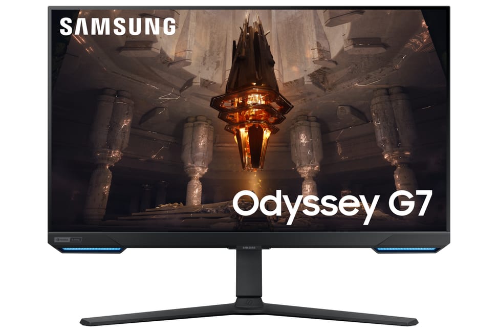 Samsung Odyssey G7 32'' écran plat de PC 81,3 cm (32") 3840 x 2160 pixels 4K Ultra HD LED Noir (LS32BG700EUXEN) — image 2