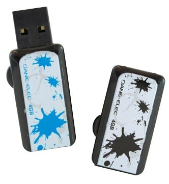 Clé USB DANE-ELEC Wesharebytes 2 x 4GB Ink Splat — image 2