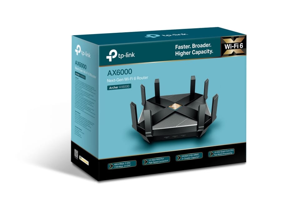 TP-Link Archer AX6000 routeur sans fil Gigabit Ethernet Bi-bande (2,4 GHz / 5 GHz) Noir (ARCHER AX6000) — image 4