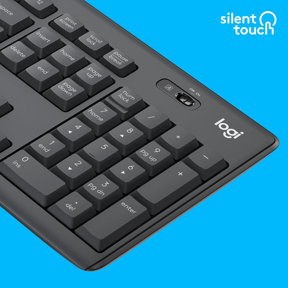 Logitech MK295 Silent Wireless Combo clavier Souris incluse USB QWERTY US International Graphite (920-009800) — image 3