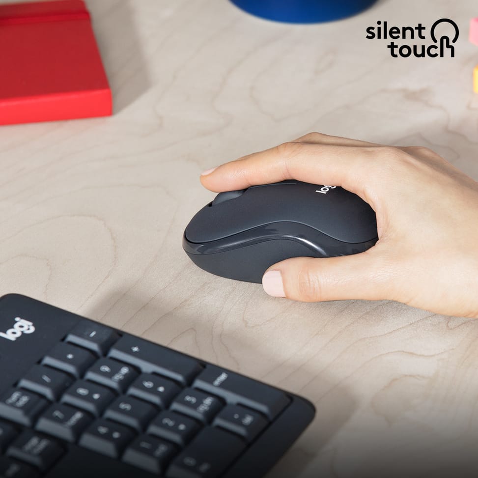 Logitech MK295 Silent Wireless Combo clavier Souris incluse USB QWERTY US International Graphite (920-009800) — image 4