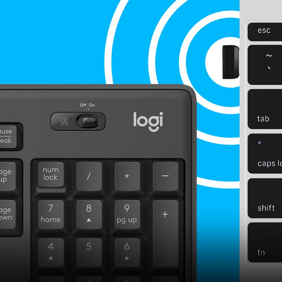 Logitech MK295 Silent Wireless Combo clavier Souris incluse USB QWERTY US International Graphite (920-009800) — image 5