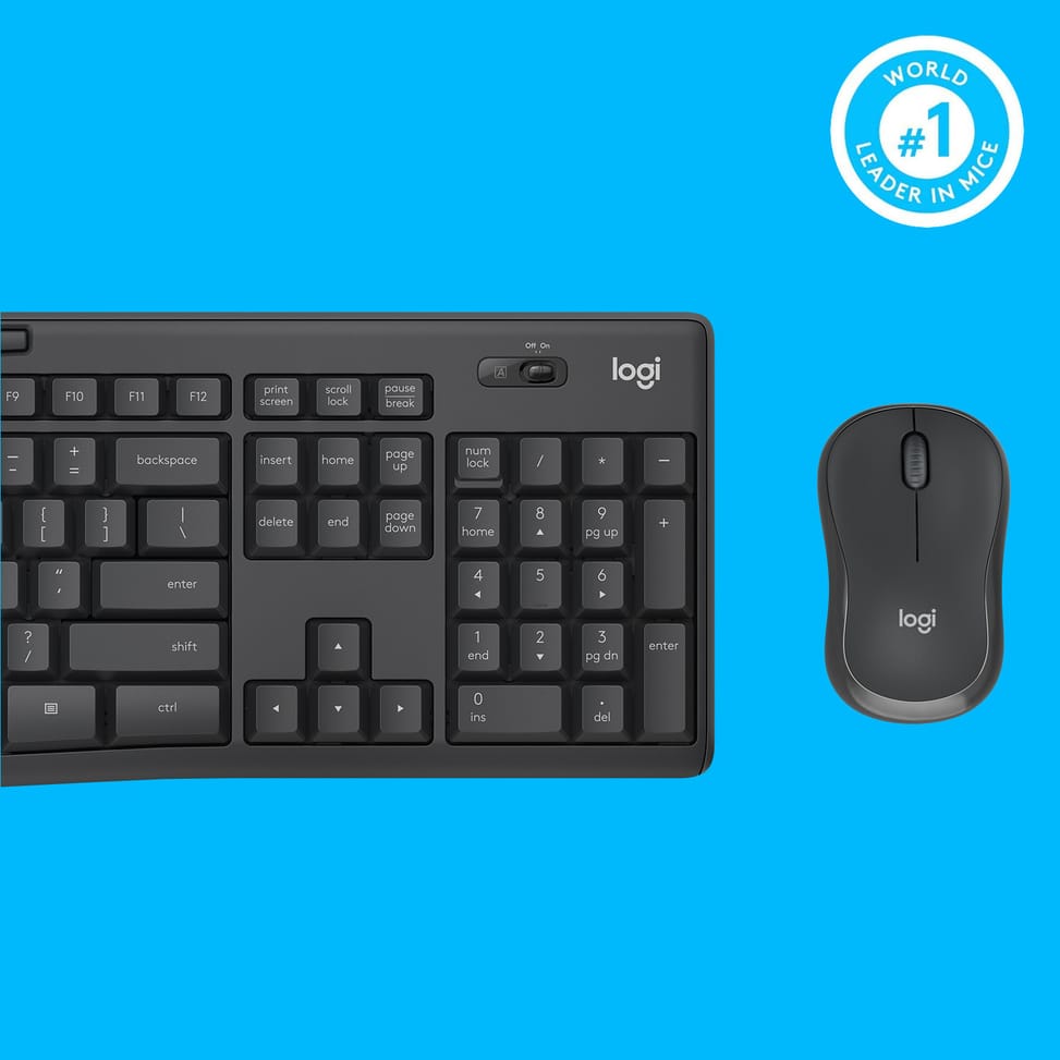 Logitech MK295 Silent Wireless Combo clavier Souris incluse USB QWERTY US International Graphite (920-009800) — image 8