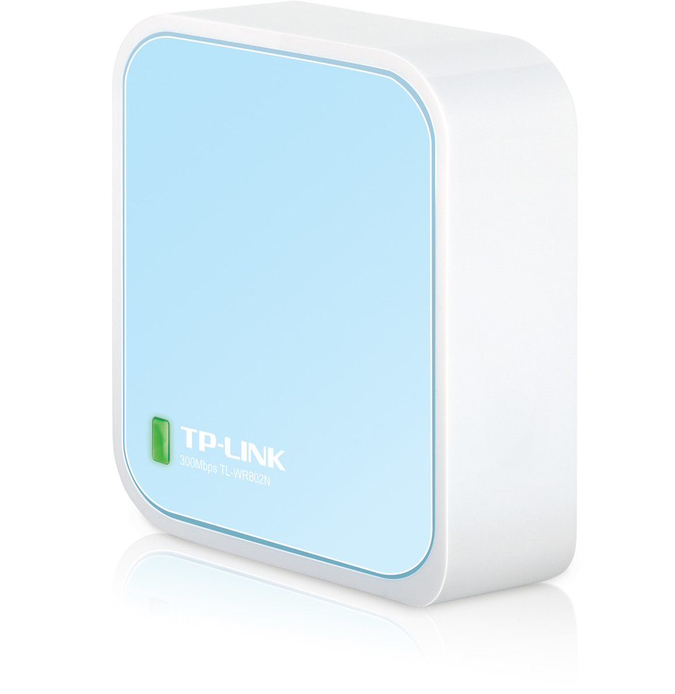 TP-Link TL-WR802N routeur sans fil Fast Ethernet Monobande (2,4 GHz) Bleu, Blanc (TL-WR802N)