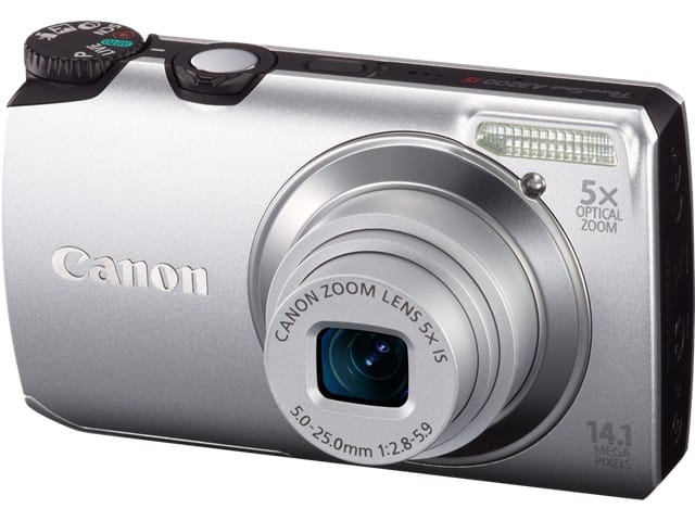 Appareil photo Canon PowerShot A3200 IS 14,1MP/5X + Etui et Carte SD offerts — image 1