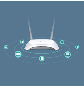 TP-Link TL-MR3420 routeur sans fil Fast Ethernet Monobande (2,4 GHz) Noir, Blanc (TL-MR3420)