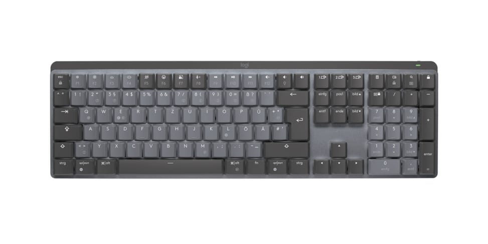 Logitech MX Mechanical clavier RF sans fil + Bluetooth QWERTZ Allemand Graphite, Gris (920-010749) — image 1
