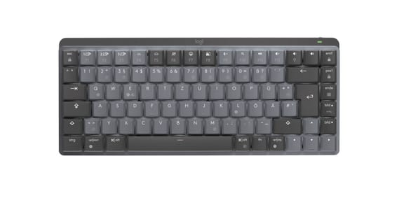 Logitech MX Mini Mechanical clavier RF sans fil + Bluetooth QWERTZ Allemand Graphite, Gris (920-010771)