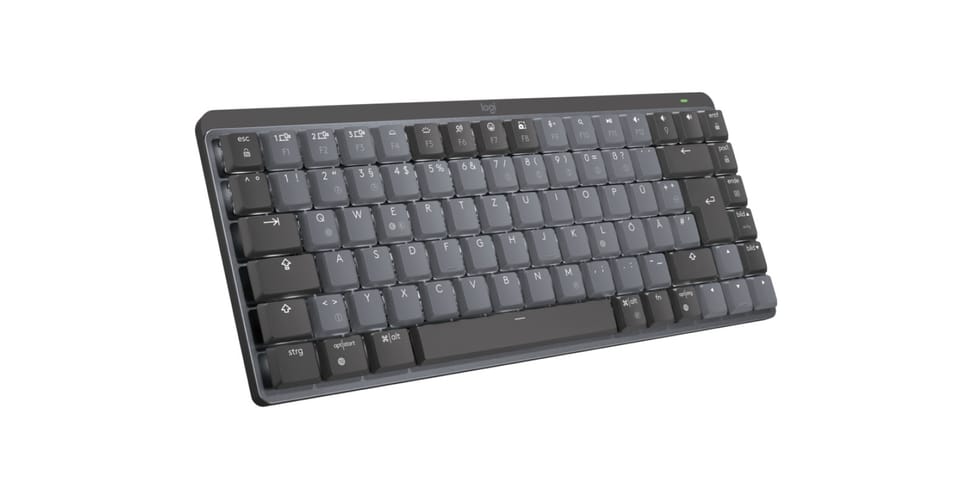 Logitech MX Mini Mechanical clavier RF sans fil + Bluetooth QWERTZ Allemand Graphite, Gris (920-010771) — image 2