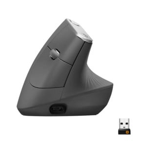 Logitech Souris ergonomique avancée MX Vertical MX Vertical Advanced Ergonimic Mouse, RF + Bluetooth + USB-C  (910-005448)