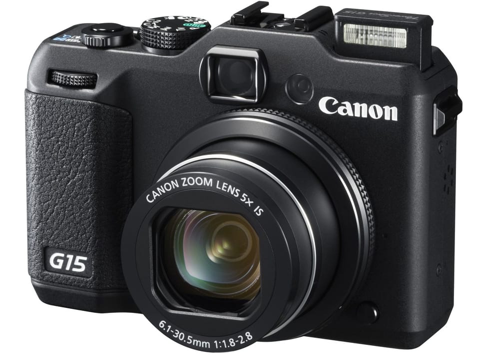 Appareil photo Canon PowerShot G15 12,1MP/5X + Etui et Carte SD offerts — image 1