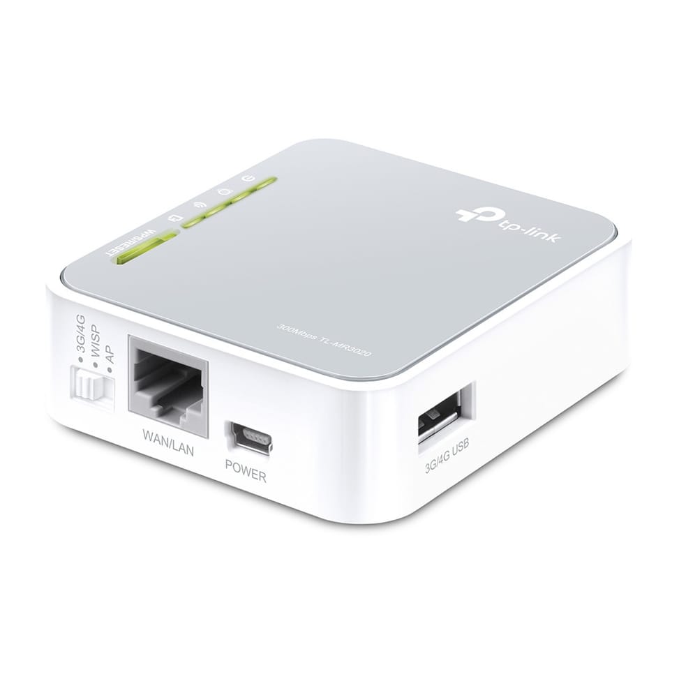 TP-Link TL-MR3020 routeur sans fil Fast Ethernet Monobande (2,4 GHz) 4G Argent, Blanc (TL-MR3020) — image 2