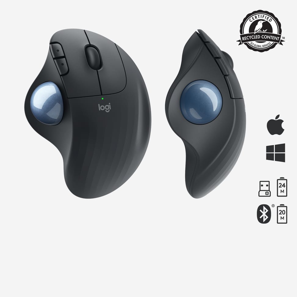 Logitech ERGO M575 Trackball 5 buttons, Bluetooth, Trackball, 400 - 2000 Dpi, 100 x 134 x 48 mm, 145 g (910-005872) — image 6