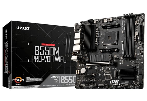 MSI B550M PRO-VDH WIFI carte mère AMD B550 Emplacement AM4 micro ATX (B550M PRO-VDH WIFI)