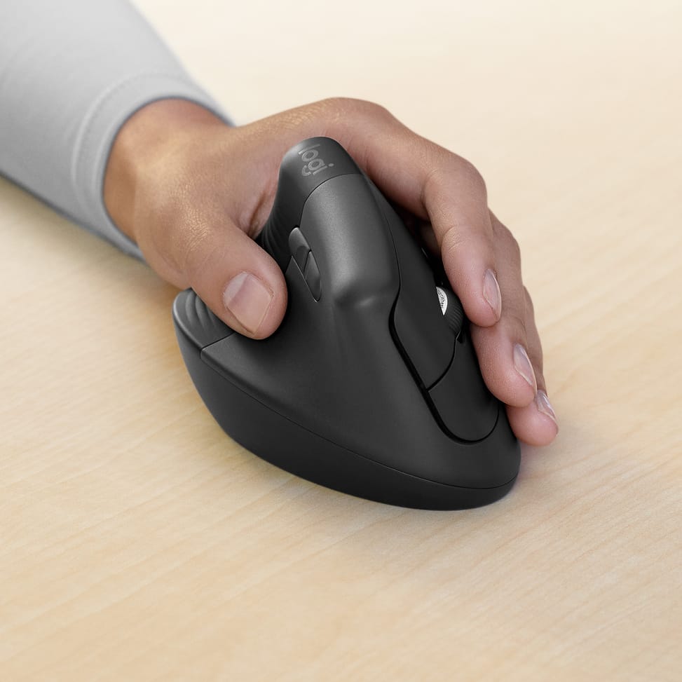 Logitech Lift for Business souris Gauche RF sans fil + Bluetooth Optique 4000 DPI (910-006495) — image 3
