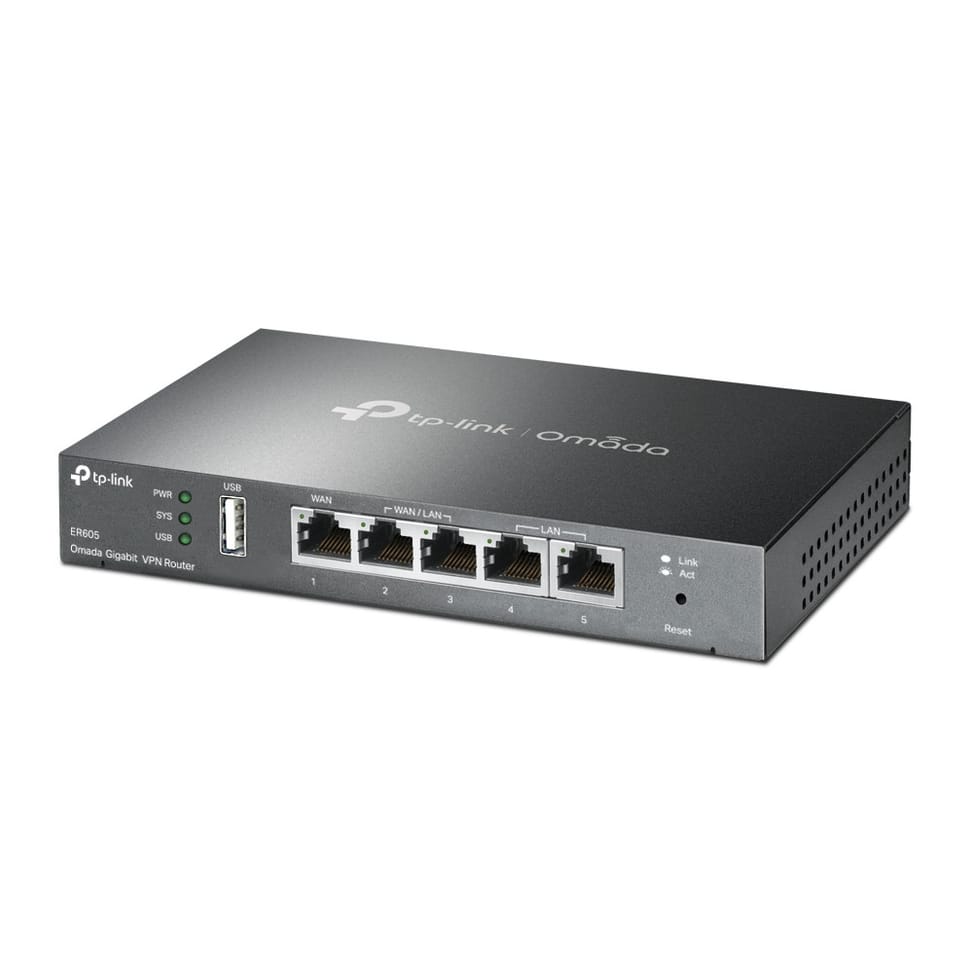 راوتر Gigabit Ethernet سلكي TP-Link ER605 v2 أسود (TL-ER605 V2) — صورة 2