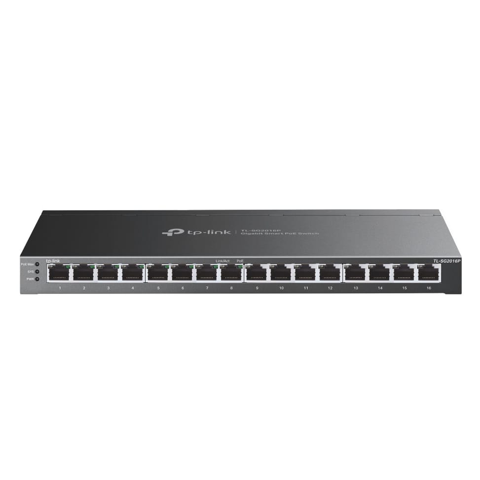 TP-Link TL-SG2016P commutateur réseau L2/L3/L4 Gigabit Ethernet (10/100/1000) Connexion Ethernet, supportant l'alimentation — image 1