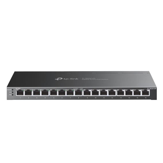 TP-Link TL-SG2016P commutateur réseau L2/L3/L4 Gigabit Ethernet (10/100/1000) Connexion Ethernet, supportant l'alimentation